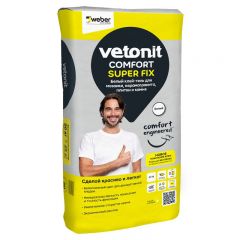 Клей-гель для мозаики и плитки Vetonit Comfort Super Fix C1 TE белый 20 кг