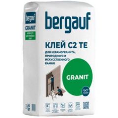 Клей для плитки, керамогранита, природного и искусственного камня Bergauf Granit 25 кг