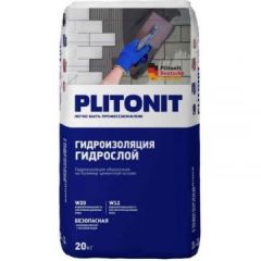 Гидроизоляция Plitonit (Плитонит) ГидроСлой цементная тонкослойная 20 кг