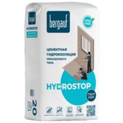 Гидроизоляция обмазочная Bergauf Hydrostop цементная 20 кг