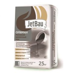 Финишная смесь наливной пол Jetbau (Джетбау) Супер Пол серый 25 кг