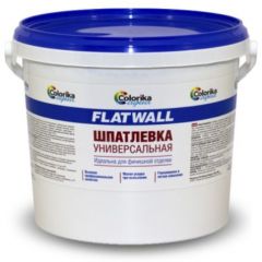 Шпатлевка универсальная для финишной отделки Colorika Aqua Flatwall 28 кг