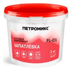 Шпатлевка полимерная готовая финишная Петромикс FL-01 5 кг