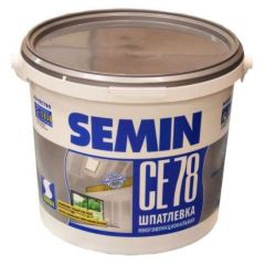 Шпатлевка готовая Semin (Семин) CE 78 (серая крышка) 8 кг