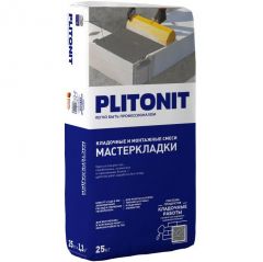 Смесь кладочная Plitonit (Плитонит) для блоков и пено-газобетона Мастер Кладки 25 кг