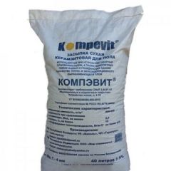 Засыпка сухая Kompevit Премиум Керамзит для пола 1-4 мм 40 л