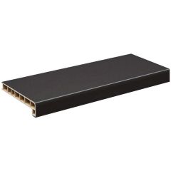 Подоконник Мёллер LD 40 Чёрный Матовый (Clean Touch), ширина 400 мм, 1000 мм (1 м.п.- 1 уп.)