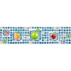 Кухонный фартук ХДФ под плитку Акватон Мозайка с фруктам 3х610х2440 мм