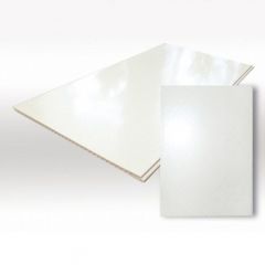 Глянцевая лакированная панель ПВХ Master Plast серия ЭКОНОМ 2700х250х8 мм (Белый) (1 шт)