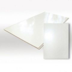 Глянцевая лакированная панель ПВХ Master Plast серия ЭКОНОМ 3000х250х8 мм (Белый) (1 шт)