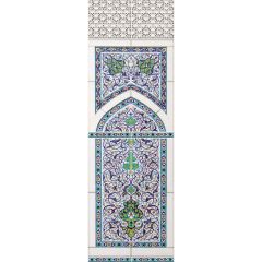 Панель ПВХ 3D Акватон Novita 250 Добор к Мечеть и Павлин 2700х250х9 мм