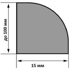 Молдинг Finitura Dekor шпон ширина до 100, 15х2400 мм, дуб (арт.010) пог. м