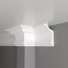 Карниз Decor-Dizayn (Декор-Дизайн) 2000х200х108 мм Белый (DD513)