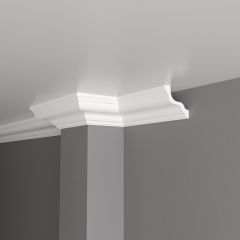Карниз Decor-Dizayn (Декор-Дизайн) 2000х78х85 мм Белый (DD30)