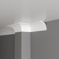 Карниз Decor-Dizayn (Декор-Дизайн) 2000х88х85 мм Белый (DD46)