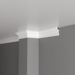 Карниз Decor-Dizayn (Декор-Дизайн) 2000х59х31 мм Белый (DD501)