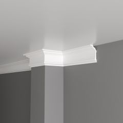 Карниз Decor-Dizayn (Декор-Дизайн) 2000х80х40 мм Белый (DD502)