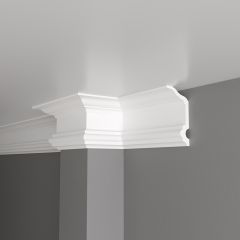 Карниз Decor-Dizayn (Декор-Дизайн) 2000х150х70 мм Белый (DD505)
