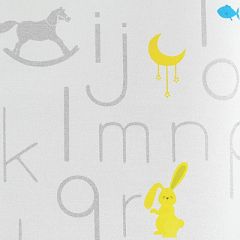 Обои виниловые YIEN Happy Child Мотив алфавит на жемч.фоне 10х1,06 м (35015-1)