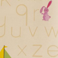 Обои виниловые YIEN Happy Child Мотив алфавит на ванильном фоне 10х1,06 м (35015-3)