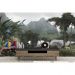 Обои виниловые на флизелине Design Studio 3D Джунгли Тропический водопад Бесшовная Фреска Ultra (DJ-017)