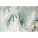 Обои виниловые на флизелине Design Studio 3D За стеклом Листья бамбука в плотном тумане Натуральный холст (TG-011)