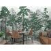 Обои виниловые на флизелине Design Studio 3D Изумруд Изумрудные деревья на хосте Натуральный холст (EMD-002)