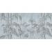 Обои виниловые на флизелине Design Studio 3D Нежность Бамбуковые листья на фоне гранж в голубых тонах Бесшовная Фреска Гранд (NJ-002)