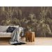 Обои виниловые на флизелине Design Studio 3D Нежность Бамбуковые листья на кричневом фоне Гладкий песок (NJ-004)