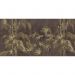 Обои виниловые на флизелине Design Studio 3D Нежность Бамбуковые листья на кричневом фоне Бесшовная Фреска Classic (NJ-004)