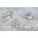Обои виниловые на флизелине Design Studio 3D Нежность Пальмы в нежных тонах Натуральный холст (NJ-015)