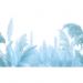 Обои виниловые на флизелине Design Studio 3D Нежность Поле колосьев в синих тонах Бесшовная Фреска Classic (NJ-018)