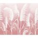 Обои виниловые на флизелине Design Studio 3D Нежность Колосья на небесном фоне в красных тонах Натуральный холст (NJ-032)