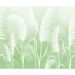 Обои виниловые на флизелине Design Studio 3D Нежность Колосья на небесном фоне в зелёных тонах Натуральный холст (NJ-035)