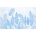 Обои виниловые на флизелине Design Studio 3D Нежность Акварельные колосья в синих тонах Бесшовная Фреска Гранд (NJ-038)