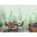 Обои виниловые на флизелине Design Studio 3D Нежность Колосья на текстурном фоне в зелёных тонах Натуральный холст (NJ-045)