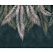 Обои виниловые на флизелине Design Studio 3D Тропикалия Ниспадающие тропические листья на изумруде Натуральный холст (FLV-003)