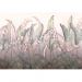 Обои виниловые на флизелине Design Studio 3D Leaves Тропические листья на нежно-розовом Бесшовная Фреска Гранд (LVS-005)
