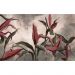 Обои виниловые на флизелине Design Studio 3D Avangard Букет красных тропических цветов Бесшовная Фреска Гранд (AVG-005)