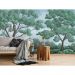 Обои виниловые на флизелине Design Studio 3D Picturesque Деревья в нежно зелёных тонах Бесшовная Фреска Classic (PRS-003)
