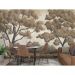 Обои виниловые на флизелине Design Studio 3D Picturesque Деревья в светло-коричневых тонах Натуральный холст (PRS-004)