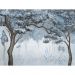 Обои виниловые на флизелине Design Studio 3D Picturesque Молодые деревья в голубых тонах Гладкий песок (PRS-006)
