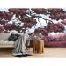 Обои виниловые на флизелине Design Studio 3D Picturesque Большое ветвистое дерево в пурпурном цвете Бесшовная Фреска Classic (PRS-013)