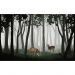 Обои виниловые на флизелине Design Studio 3D Vintage Олени в тёмном лесу Фреска (VG-015)