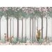Обои виниловые на флизелине Design Studio 3D Vintage Животные в цветочном лесу Натуральный холст (VG-028)