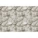 Обои виниловые на флизелине Design Studio 3D Volume Стена из рельефных цветов Натуральный холст (VL-007)