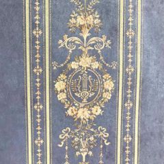 Обои виниловые Wiganford (Виганфорд) Elizabeth Полоса синяя 10,05х0,53 м (EL22104)