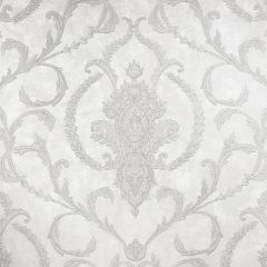 Обои флизелиновые Wiganford (Виганфорд) LIANNA Leeds Мотив дамаск ажурный жемчужный 10,05х1,06 м (N55611)