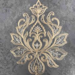 Обои флизелиновые Wiganford (Виганфорд) Melange Дамаск на штукатурке синий 10,05х0,53 м (XSS0606)