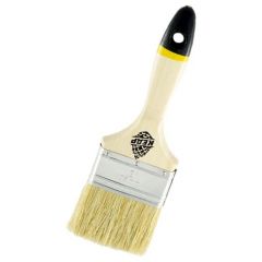 Кисть плоская Кедр (Cedr) Евро № 3/75 мм деревянная ручка (099-7530)